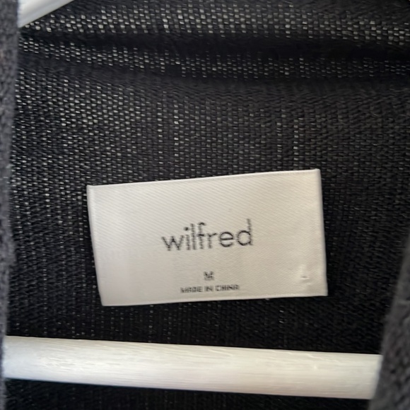 Wilfred Aritzia Black Cyprie Merino Wool Sweater - Picture 5 of 6